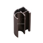 6063 anodize a cavidade de alumínio do perfil do vestuário de bronze, forma oval