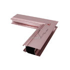 AA15 Rose Gold Anodized Aluminium Profile para portas deslizantes