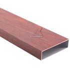 perfil de madeira da grão do feixe do tubo do alumínio 6063