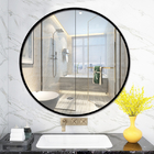 Quadro de alumínio do espelho da extrusão redonda da parede para a decoração dos banheiros
