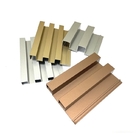 Do perfil de madeira interior da liga de alumínio da grão da casa painéis de teto acanelados da parede 3d