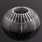 Superfície anodizada profissional de prata da forma redonda dos perfis do alumínio do dissipador de calor