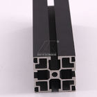 Perfil anodizado preto 40x40mm da liga de alumínio 6000 7000 comprimento da série 5.8-5.98m