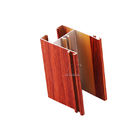 Ideias de alumínio do projeto da casa da tendência do mundo do detalhe do quadro de janela do perfil da grão de madeira
