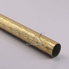 Tubulação redonda de alumínio dourada do revestimento de pulverizador para cortinas de rolo e seção do alumínio da cortina