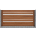 Veneziana de alumínio horizontal da grão da madeira do perfil do quadrado 6082 T6 que cerca o painel para o jardim da casa