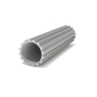 Os perfis de alumínio acanelados expulsos do tubo moem o tubo do calor do diâmetro do revestimento 54mm