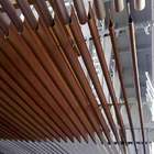 Estiramento de madeira dado forma gota da grão dos perfis do teto suspendido de liga de alumínio