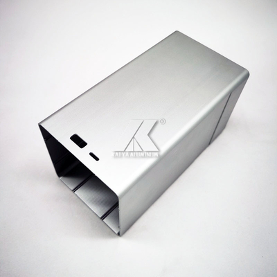 O quadrado de alumínio do perfil do alojamento do CNC do dispositivo elétrico de iluminação dá forma ao ângulo arredondado